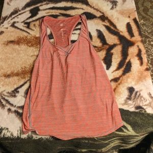 Pink and grey static tank top
